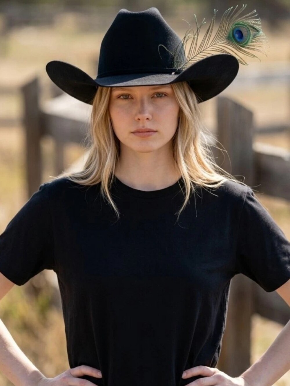 Bullhide Black Kingsman 4X Cowboy Hat SZ 7 NWOT